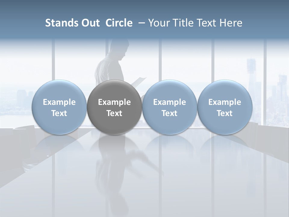 Closeup Parquet Computer PowerPoint Template