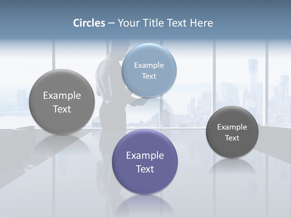 Closeup Parquet Computer PowerPoint Template