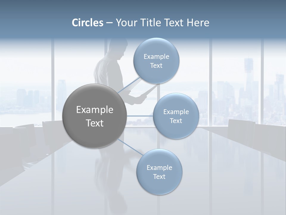 Closeup Parquet Computer PowerPoint Template