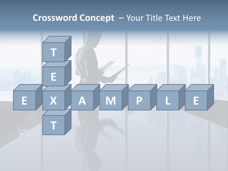 Closeup Parquet Computer PowerPoint Template