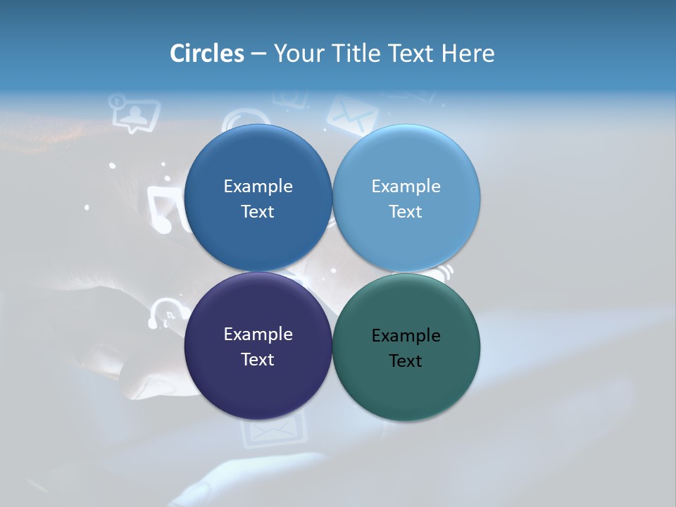 Holding White Monitor PowerPoint Template