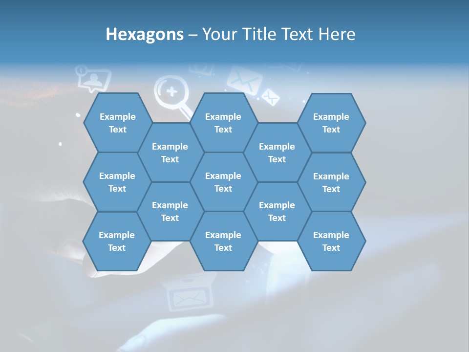 Holding White Monitor PowerPoint Template