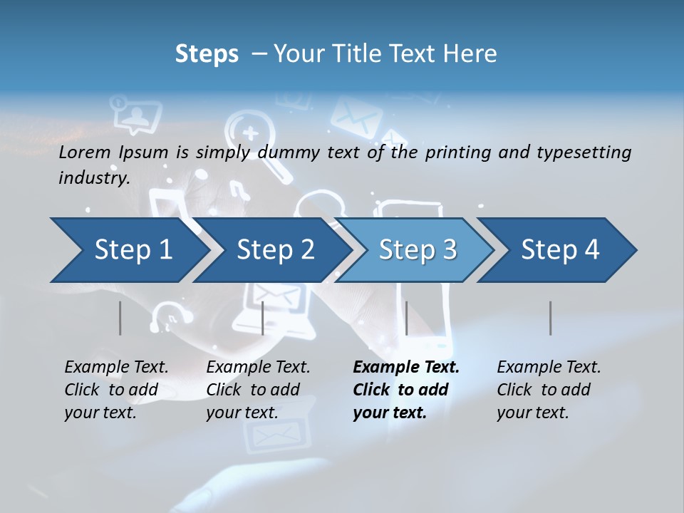 Holding White Monitor PowerPoint Template