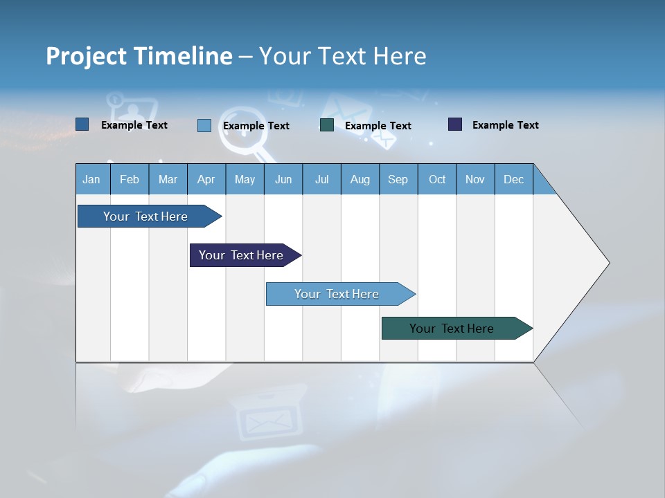 Holding White Monitor PowerPoint Template