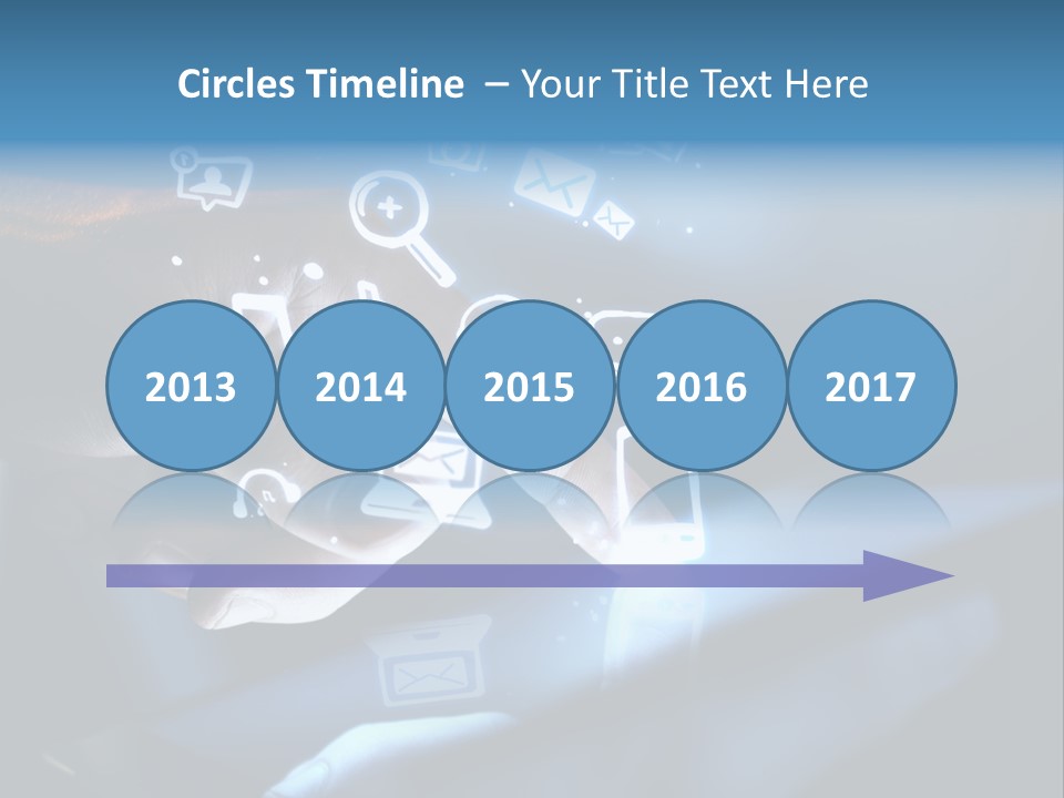 Holding White Monitor PowerPoint Template