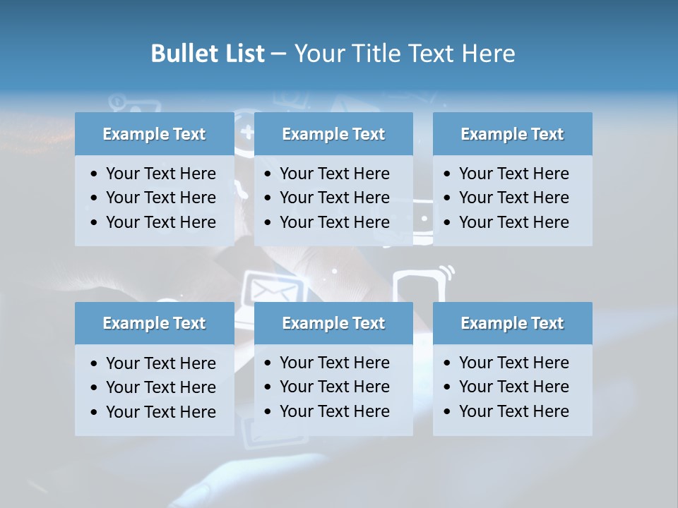 Holding White Monitor PowerPoint Template
