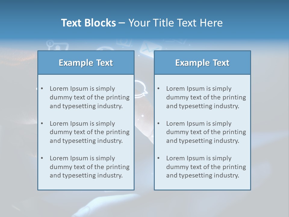 Holding White Monitor PowerPoint Template