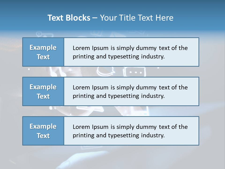 Holding White Monitor PowerPoint Template