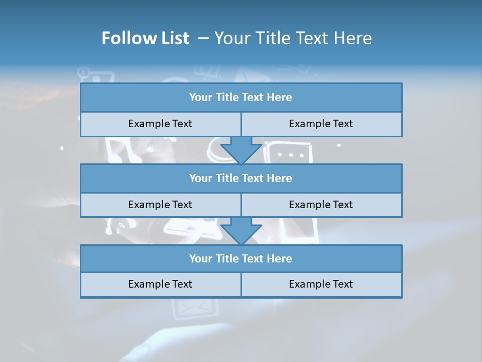 Holding White Monitor PowerPoint Template