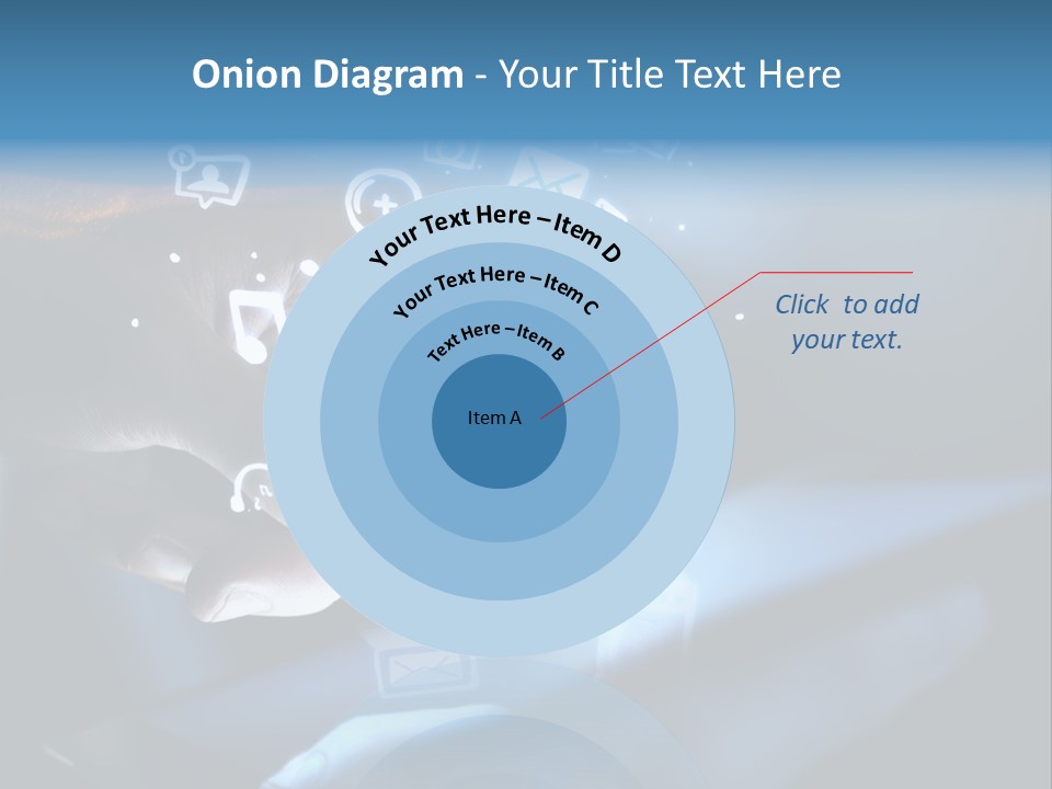 Holding White Monitor PowerPoint Template