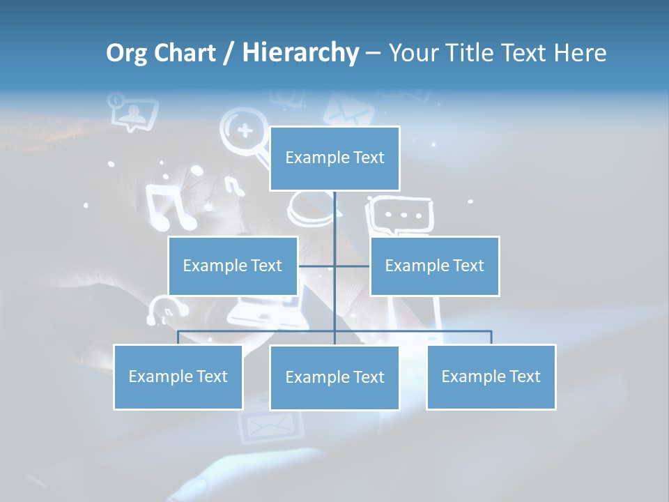 Holding White Monitor PowerPoint Template