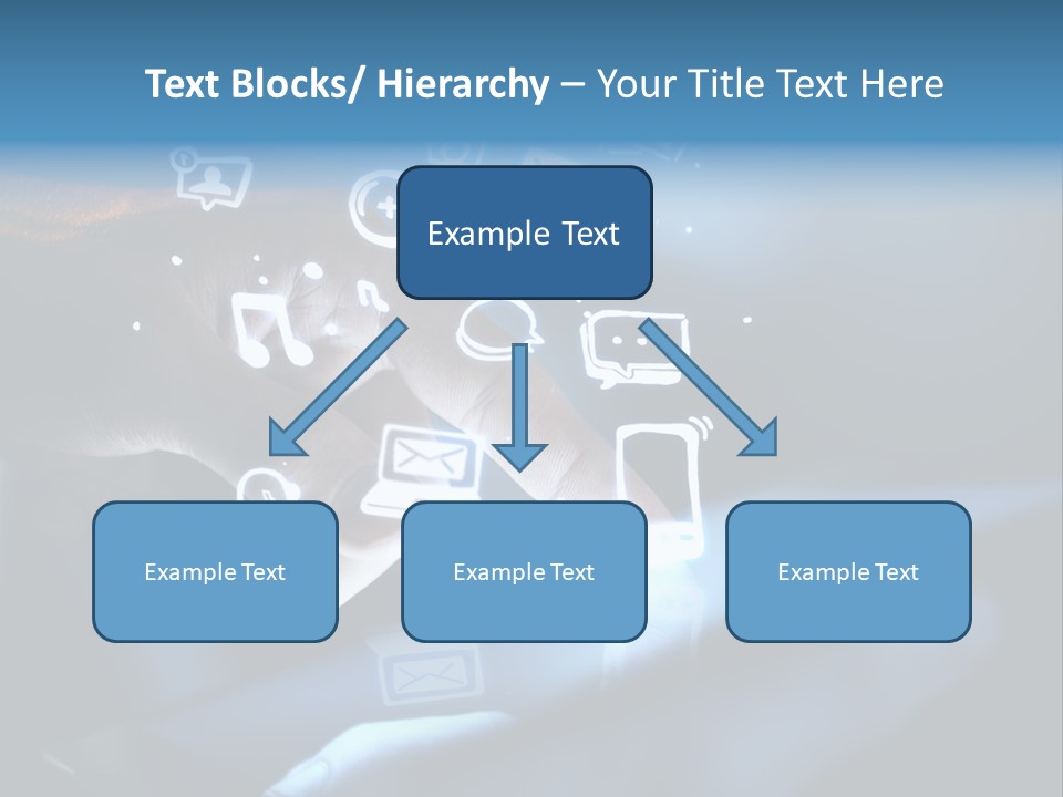 Holding White Monitor PowerPoint Template
