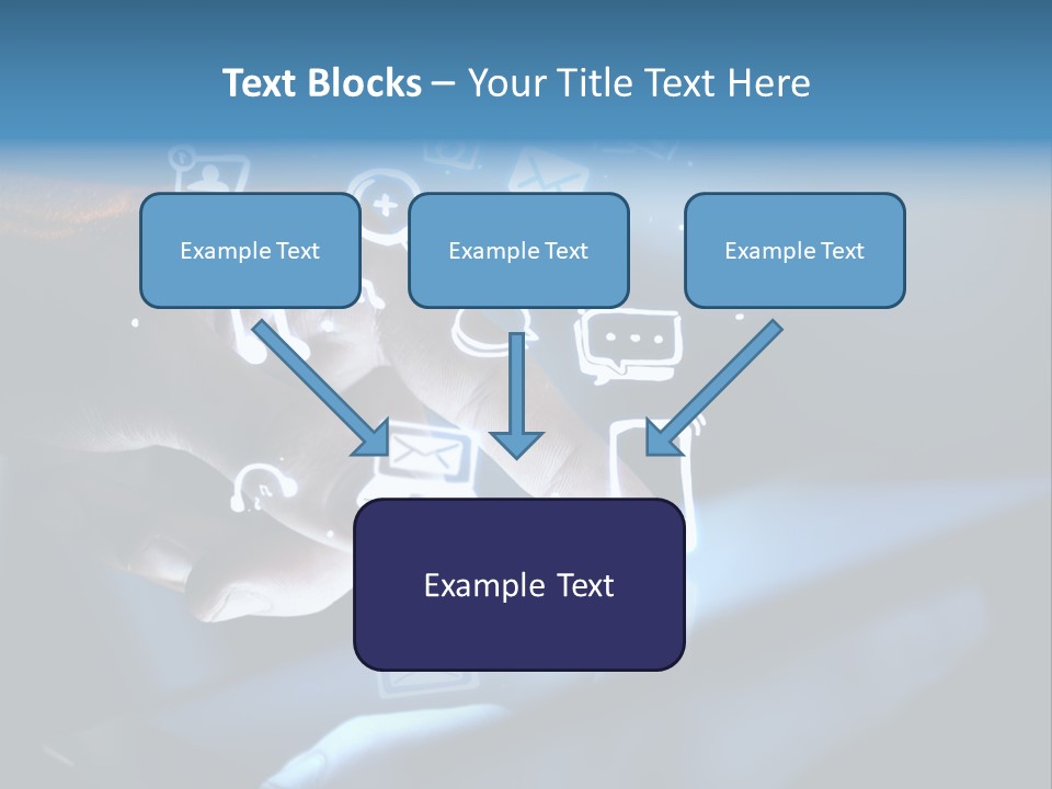 Holding White Monitor PowerPoint Template