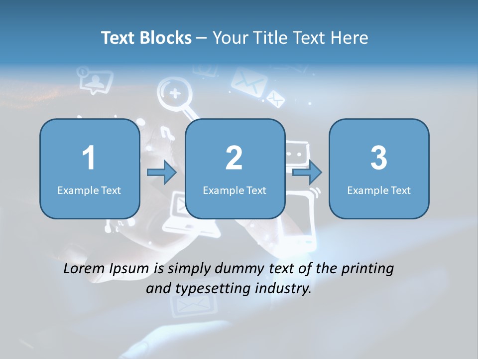 Holding White Monitor PowerPoint Template