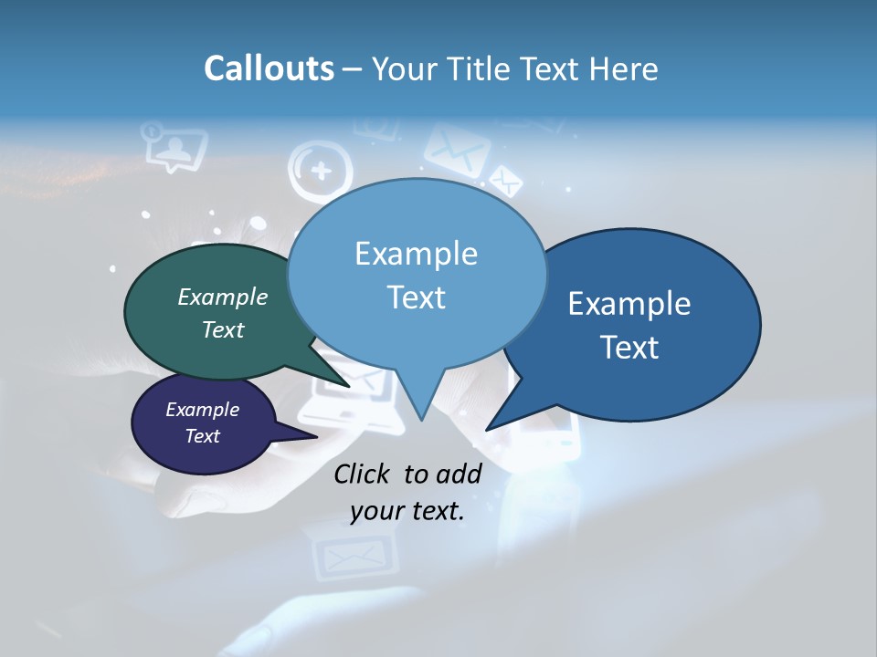 Holding White Monitor PowerPoint Template