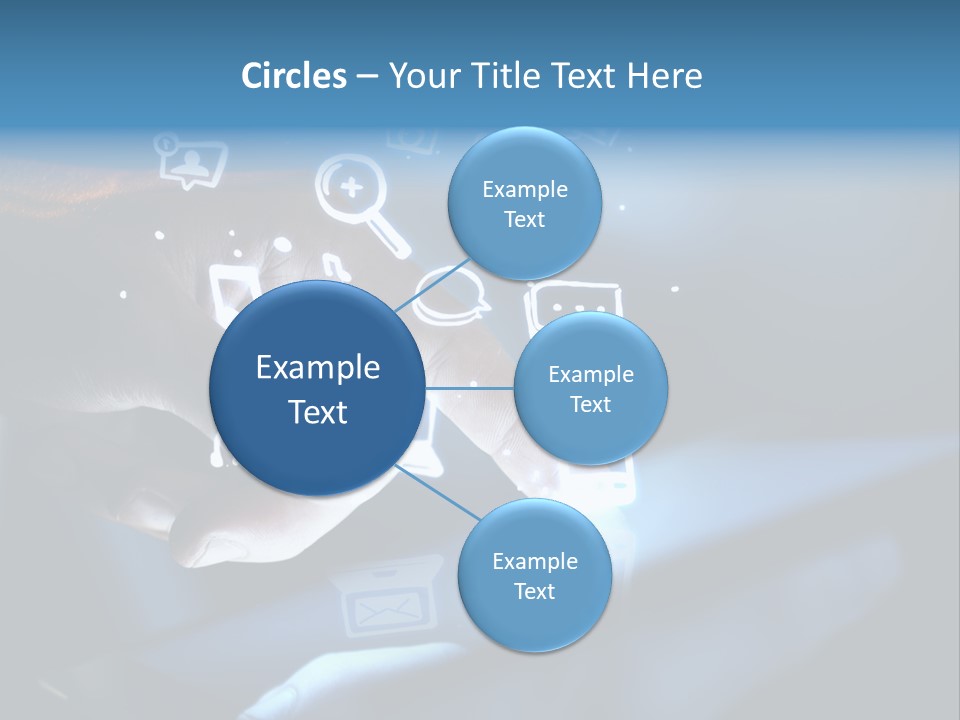 Holding White Monitor PowerPoint Template