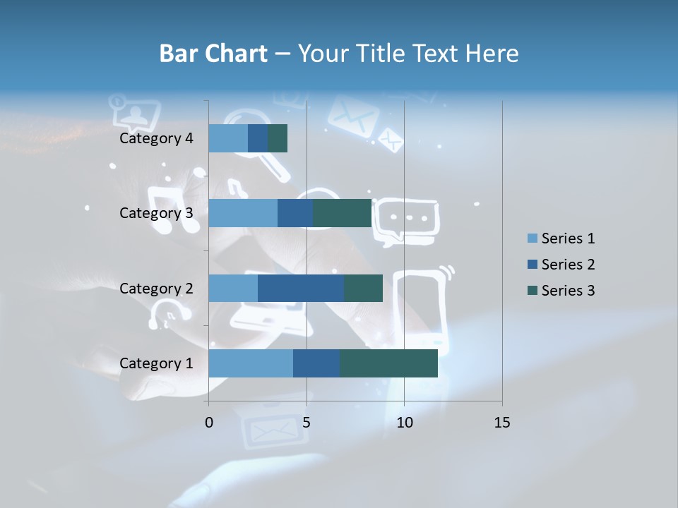 Holding White Monitor PowerPoint Template