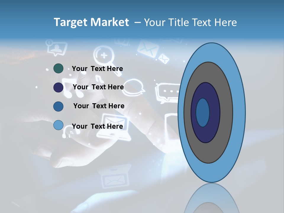 Holding White Monitor PowerPoint Template