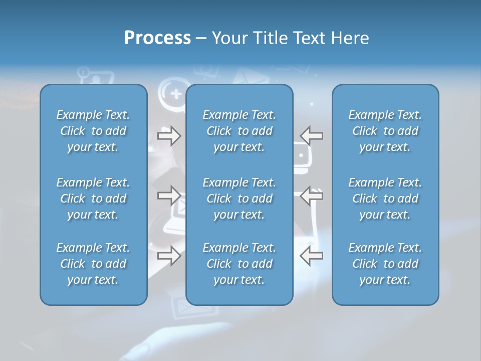 Holding White Monitor PowerPoint Template