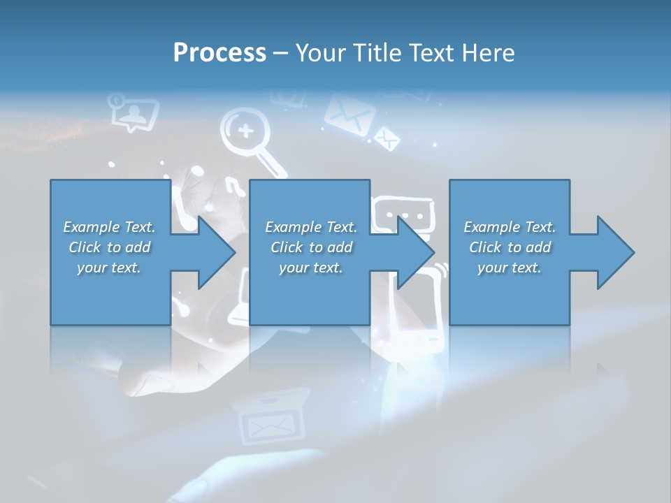 Holding White Monitor PowerPoint Template