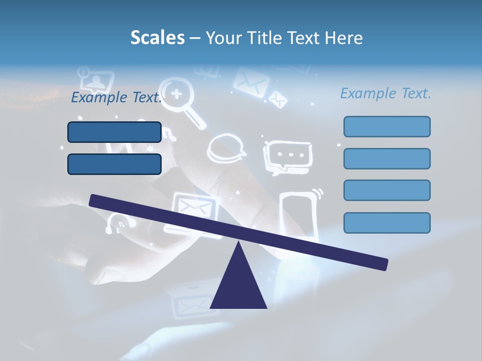 Holding White Monitor PowerPoint Template