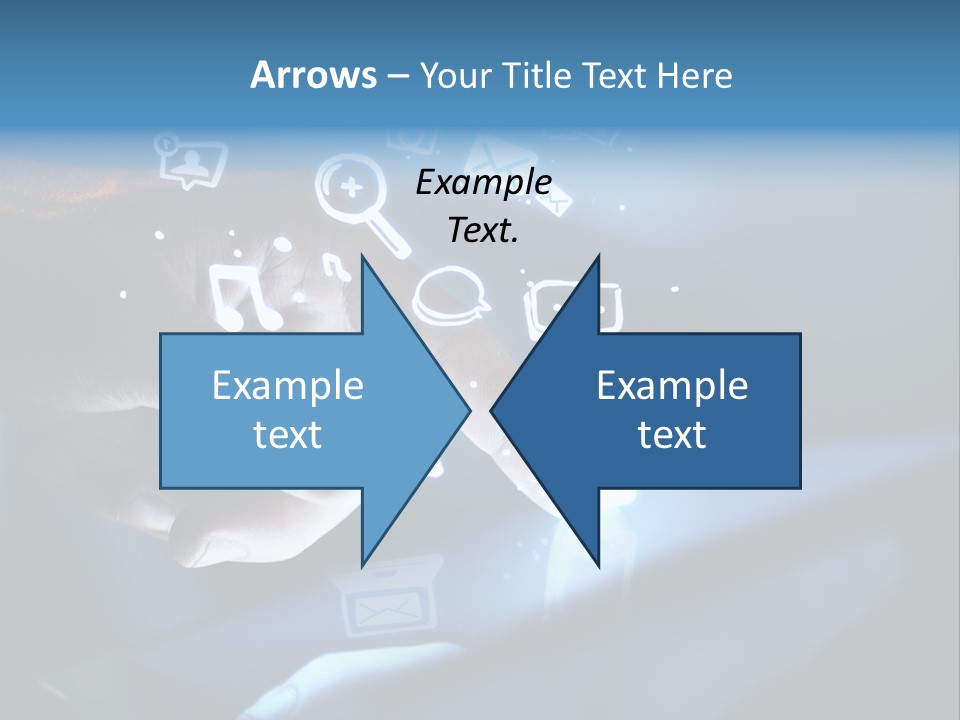 Holding White Monitor PowerPoint Template