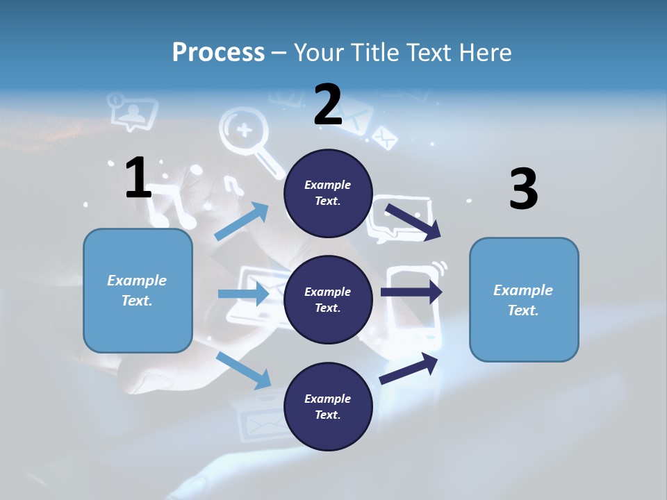 Holding White Monitor PowerPoint Template