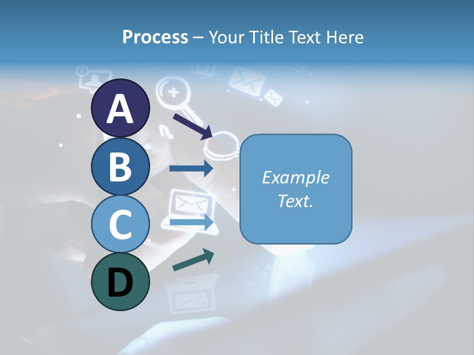 Holding White Monitor PowerPoint Template