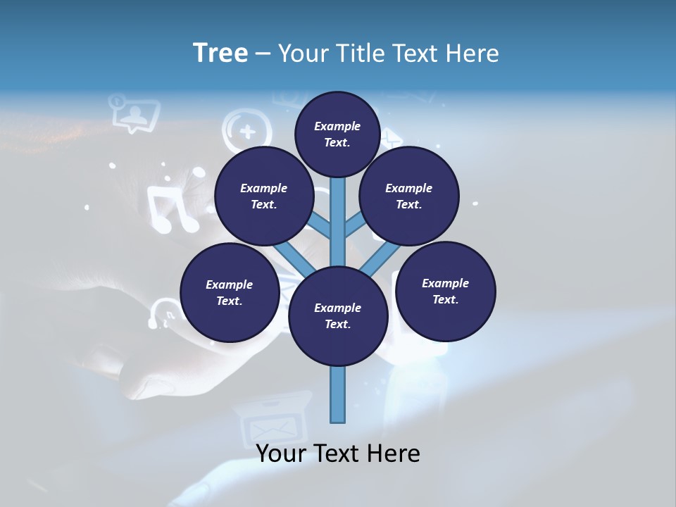 Holding White Monitor PowerPoint Template