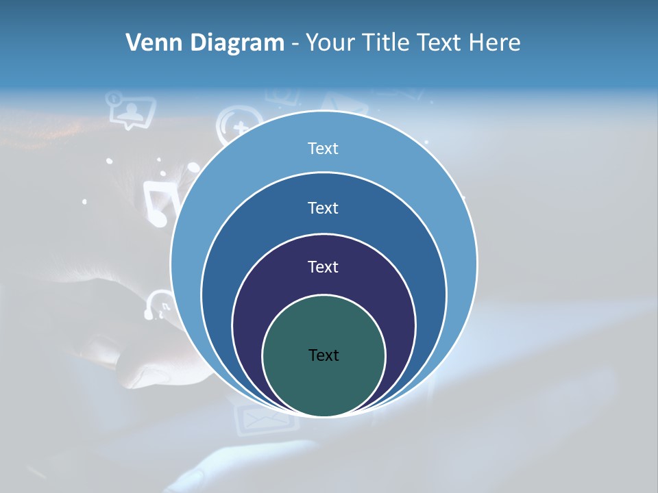Holding White Monitor PowerPoint Template