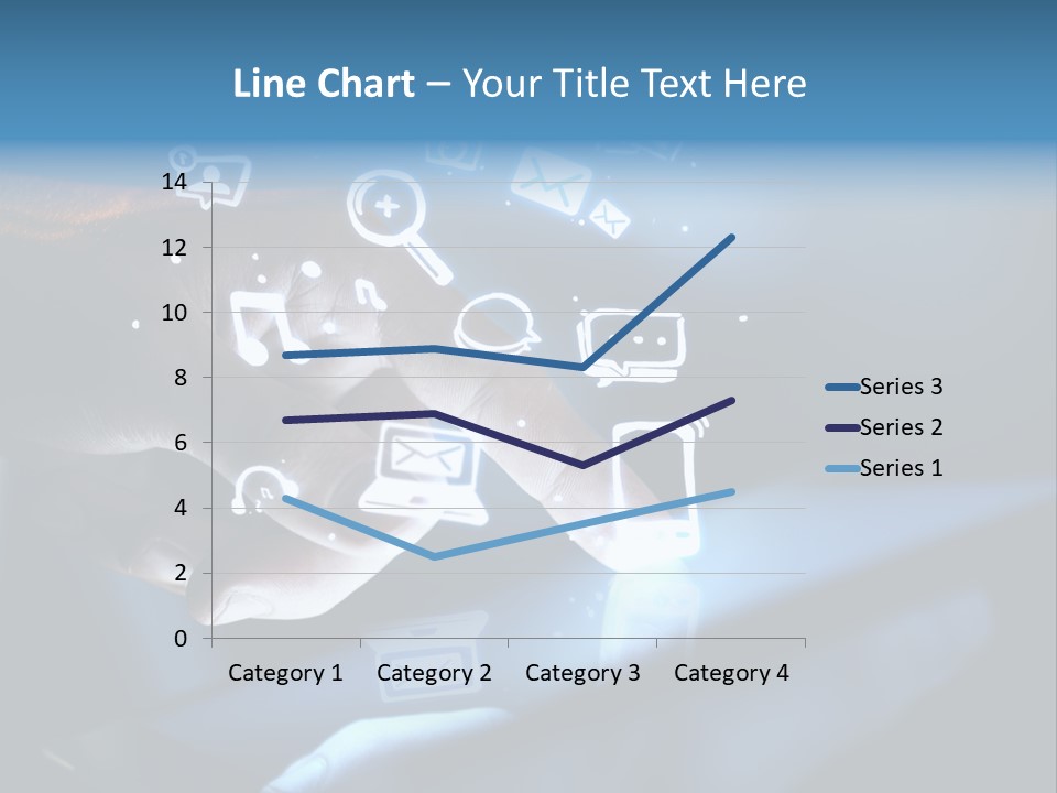 Holding White Monitor PowerPoint Template