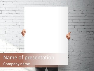 Banner Wall Suit PowerPoint Template