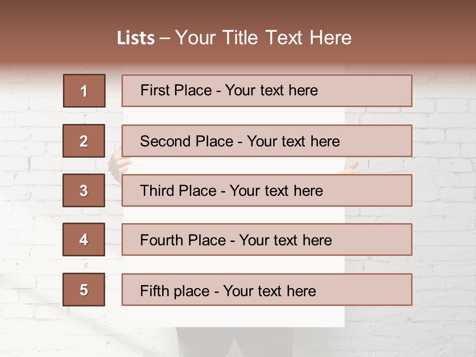 Banner Wall Suit PowerPoint Template