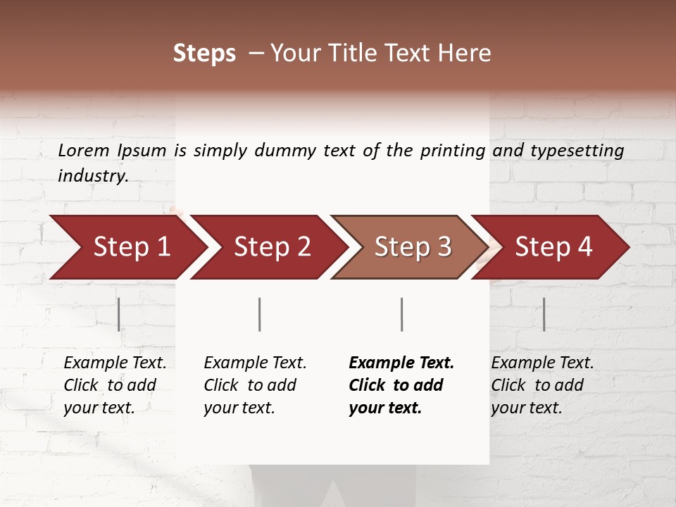 Banner Wall Suit PowerPoint Template