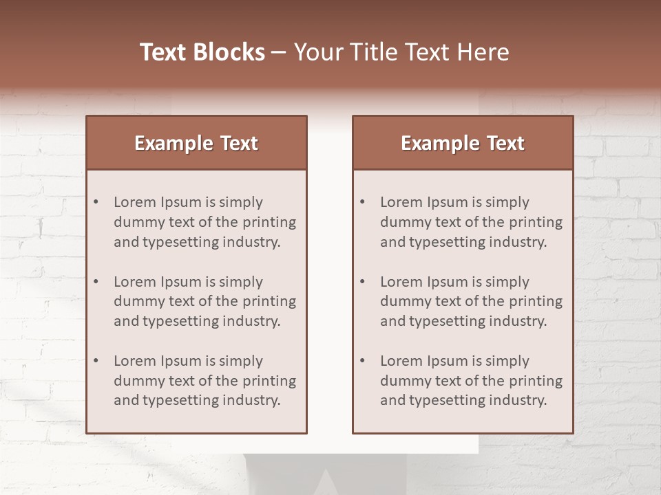 Banner Wall Suit PowerPoint Template