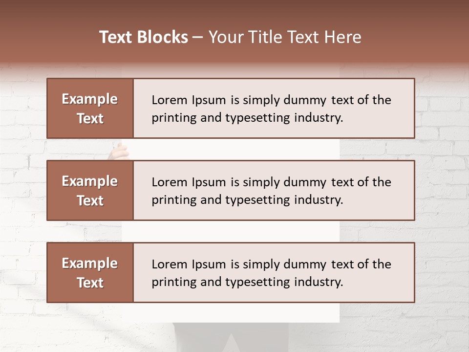 Banner Wall Suit PowerPoint Template