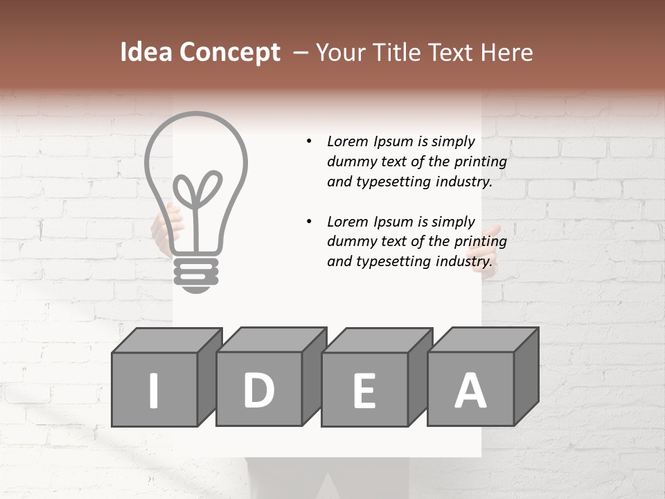 Banner Wall Suit PowerPoint Template