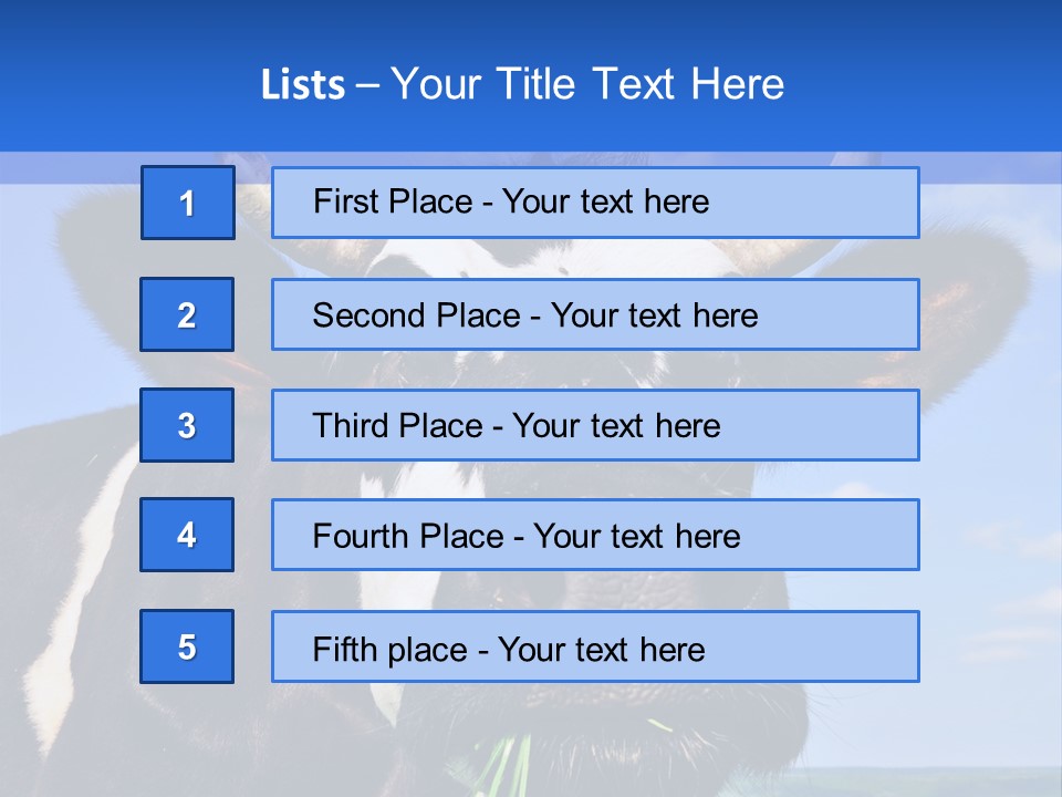 Grass Milk Breeding PowerPoint Template