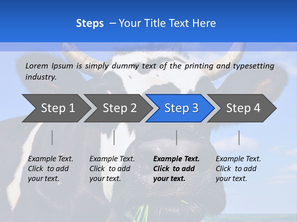 Grass Milk Breeding PowerPoint Template