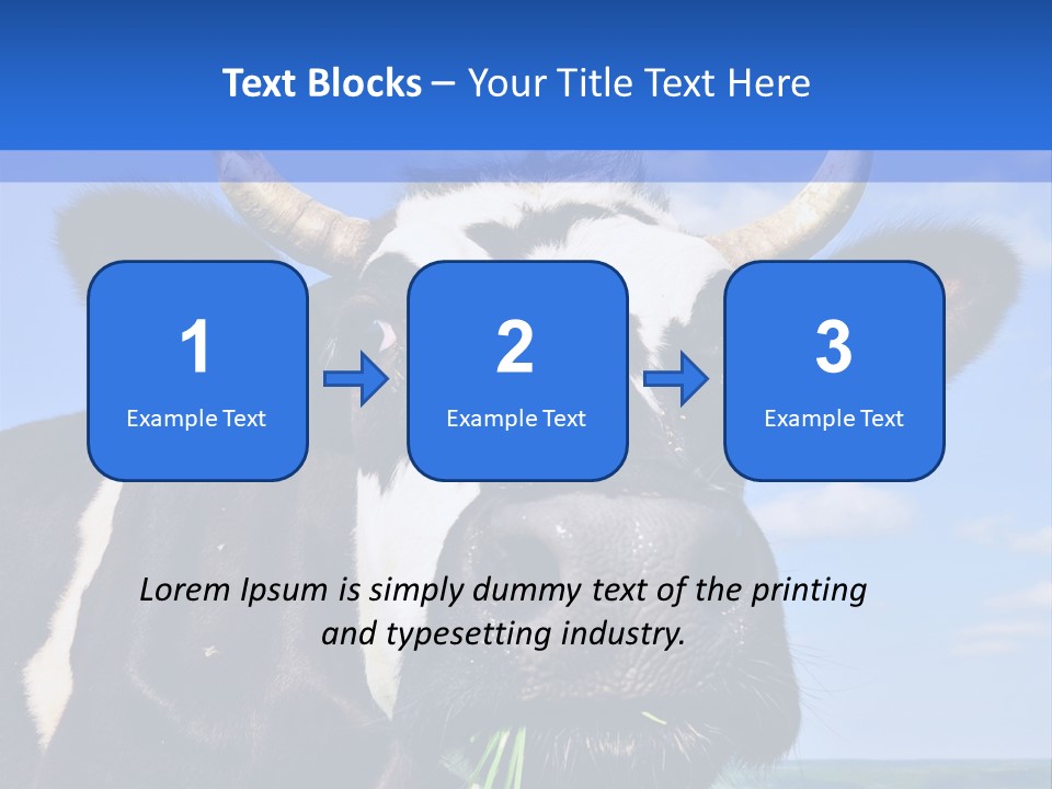 Grass Milk Breeding PowerPoint Template