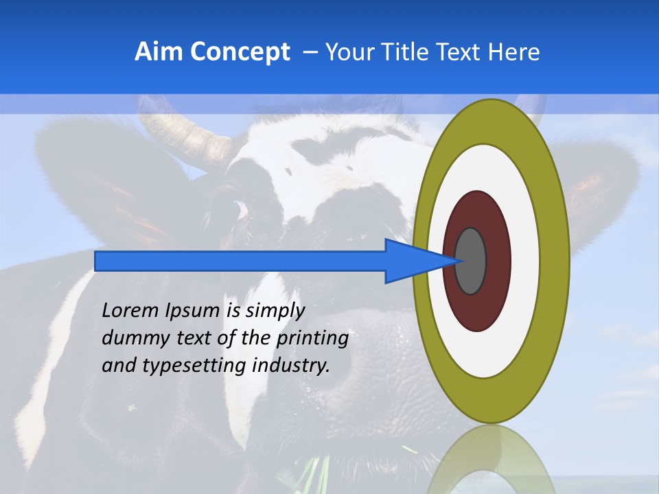 Grass Milk Breeding PowerPoint Template