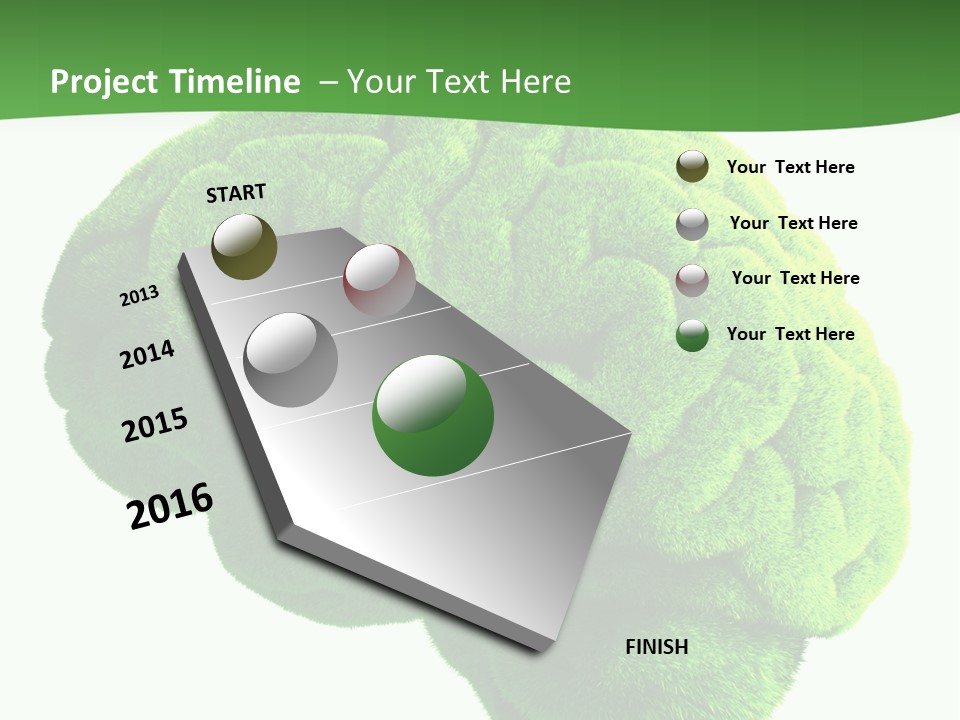 Wisdom White Growing PowerPoint Template