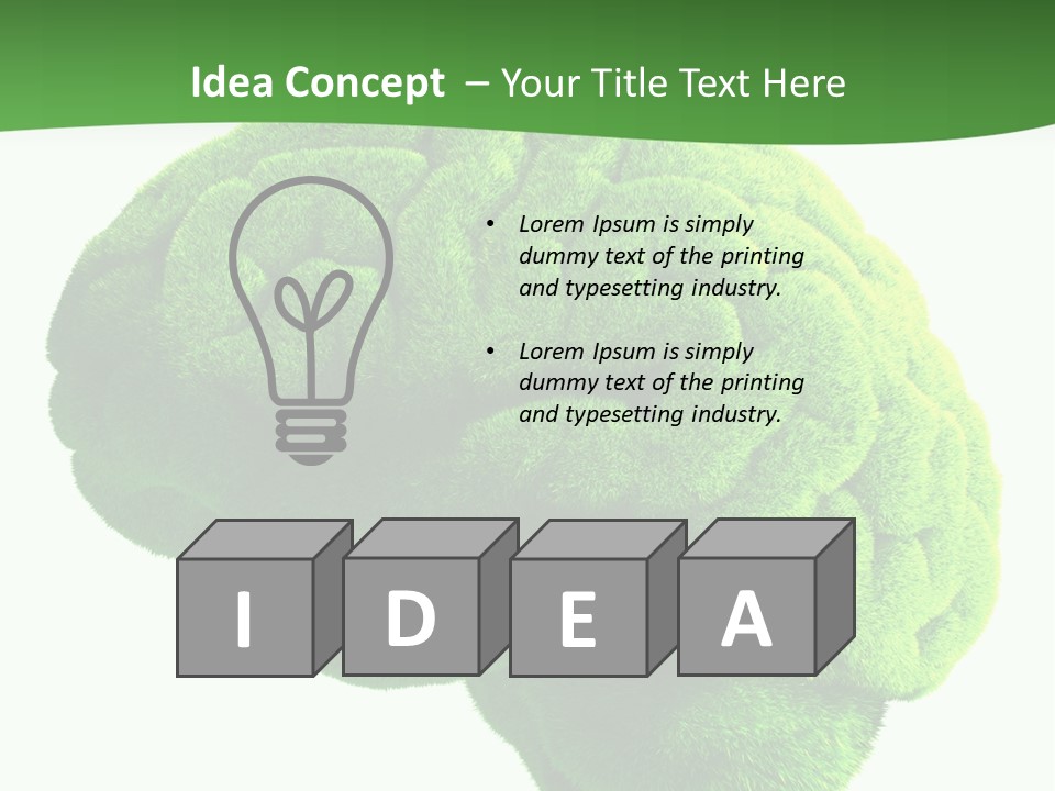 Wisdom White Growing PowerPoint Template
