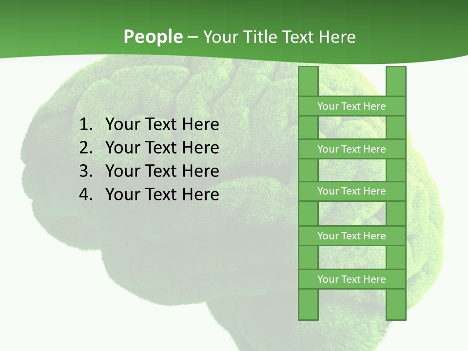 Wisdom White Growing PowerPoint Template