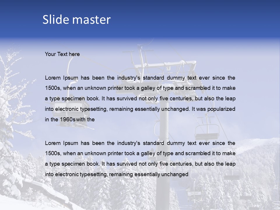 White Bukovel Pleasure PowerPoint Template