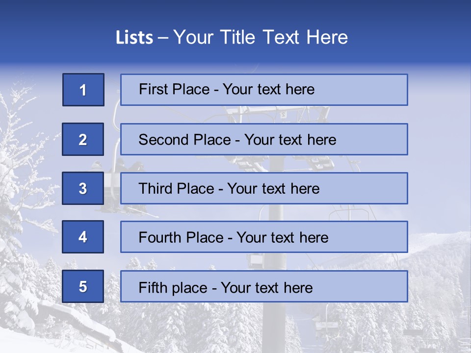 White Bukovel Pleasure PowerPoint Template