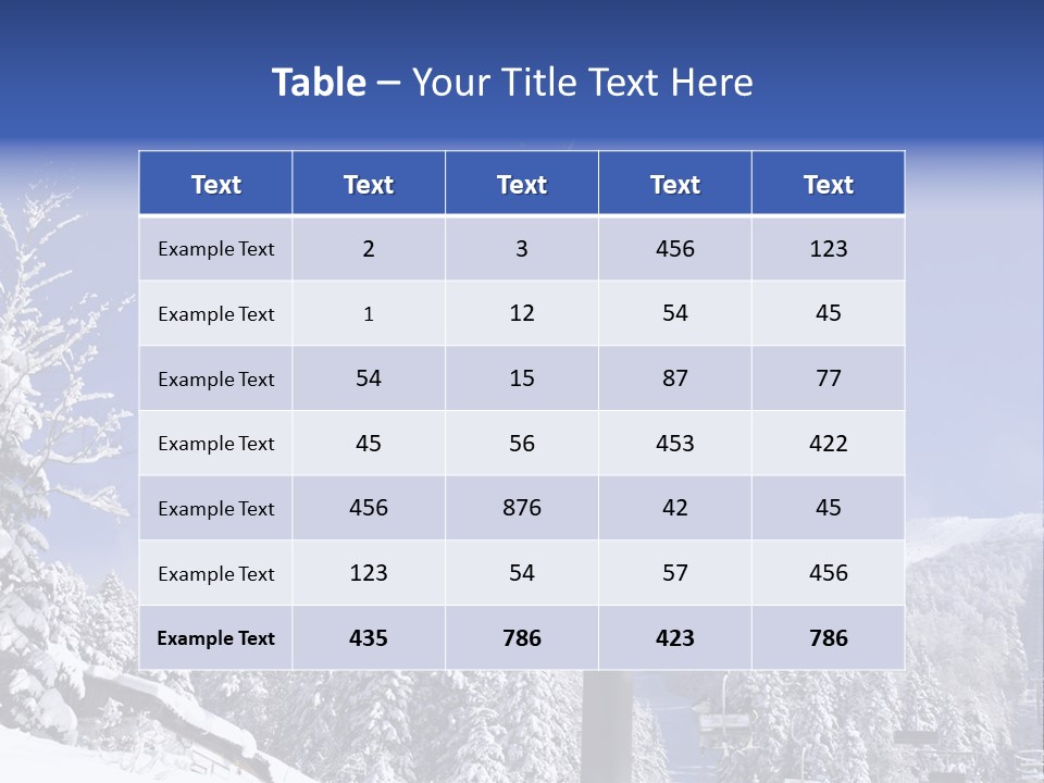 White Bukovel Pleasure PowerPoint Template