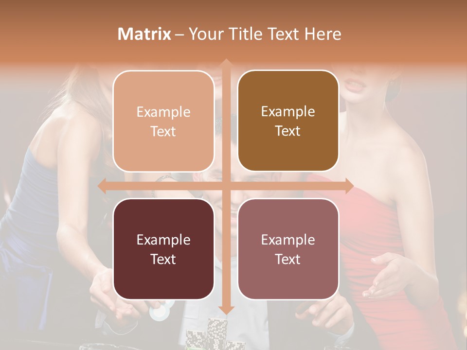 Portrait Club Gambling House PowerPoint Template