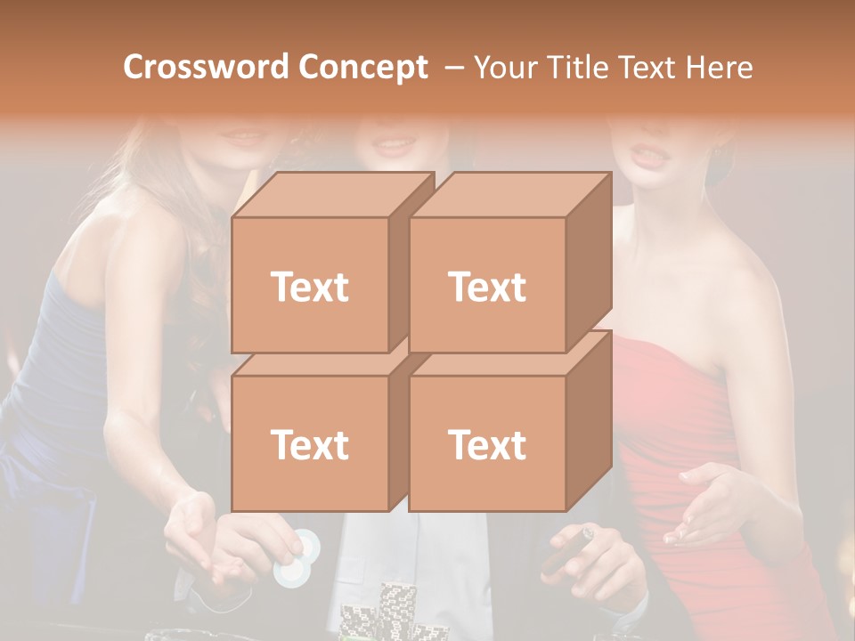 Portrait Club Gambling House PowerPoint Template