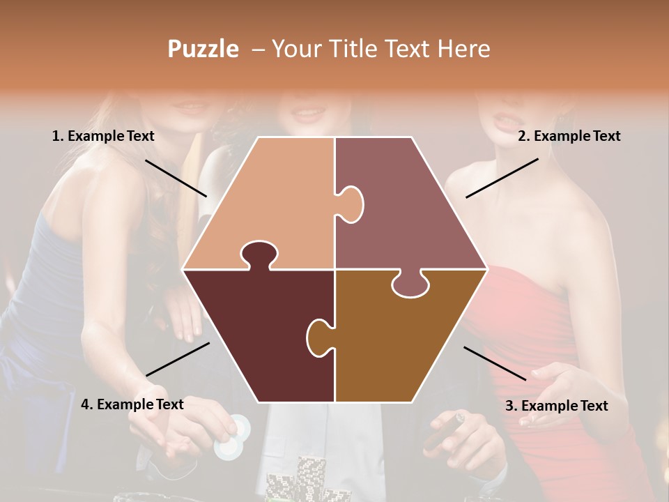 Portrait Club Gambling House PowerPoint Template